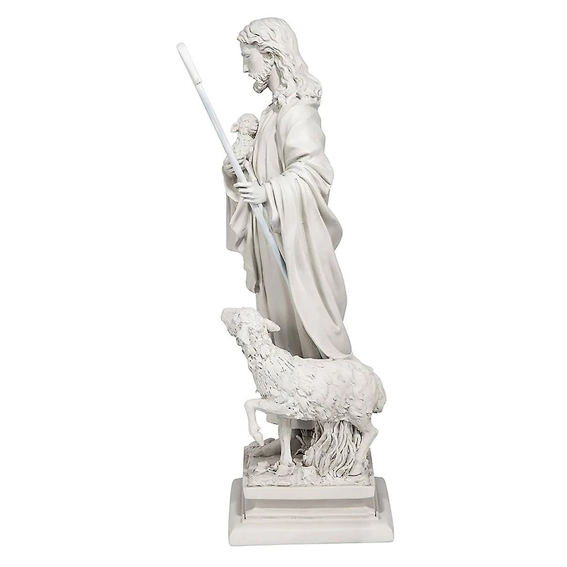 Design Toscano 28" Jesus The Good Shepherd Garden Statue