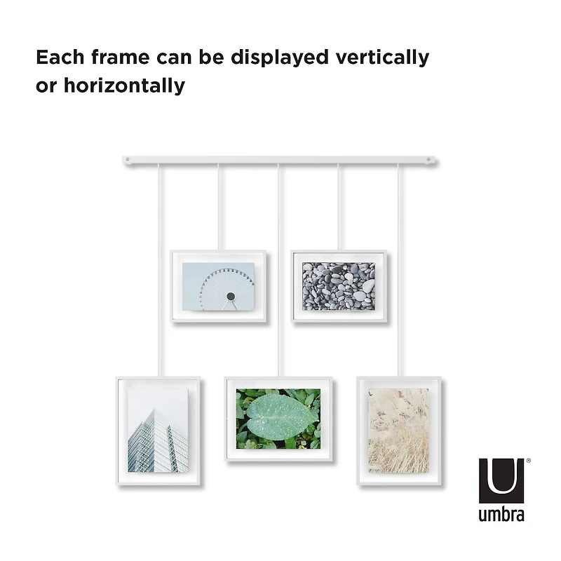 Umbra White Exhibit Gallery Picture Frame Set