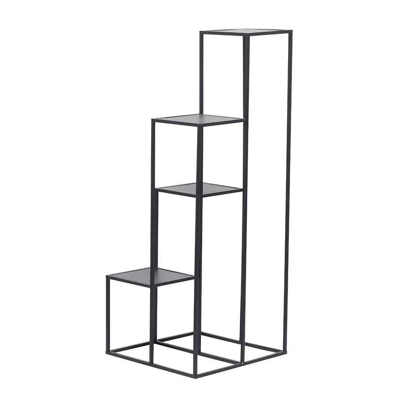 Black Iron Modern Plantstand, 40" x 16" x 16"