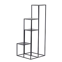 Black Iron Modern Plantstand, 40" x 16" x 16"