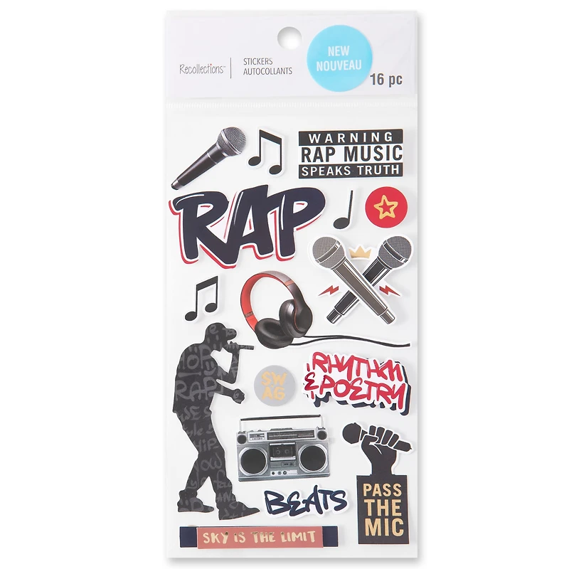 Rap Music Stickers by Recollections™