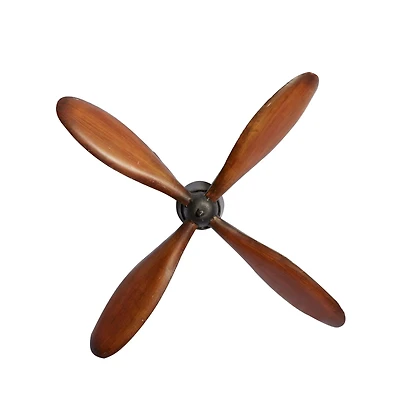 Brown Metal Industrial Propellor Wall Decor Set