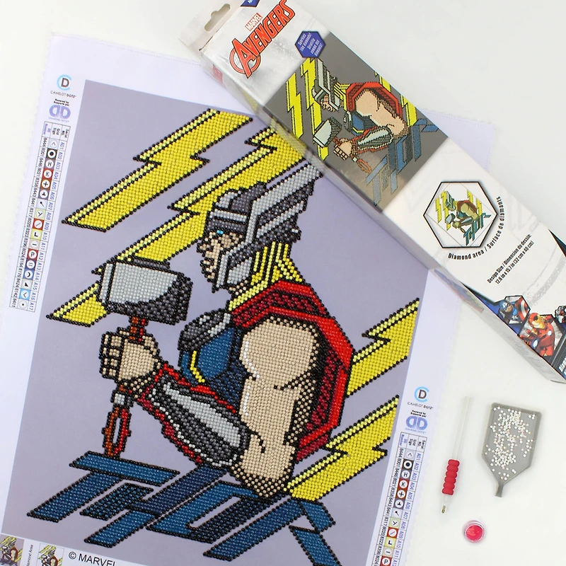 Camelot® Dots Thor Bring On The Thunder Diamond Painting Kit