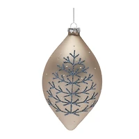 6ct. Champagne Glittered Mixed Ornaments