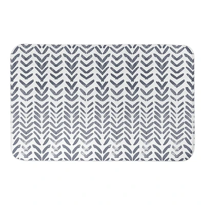 Herringbone Pattern 34" x 21" Bath Mat