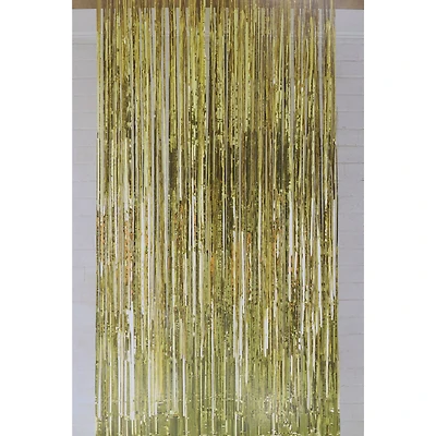 6.5ft. Gold Tinsel Curtain by Celebrate It™