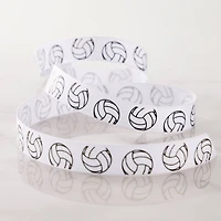 5/8" x 7yd. White Volleyball Grosgrain Ribbon by Celebrate It® Classic