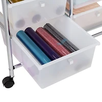 Honey Can Do Chrome 12-Drawer Rolling Craft Storage Cart