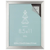 Aspect 8.5"  x 11" Silver Narrow Frame by Studio Décor®