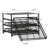 NEX™ 3-Tier 24-Bottle Spice Rack Organizer
