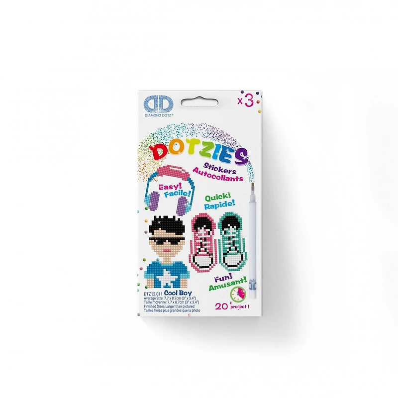 Diamond Dotz® Dotzies® Cool Boy Stickers Kit