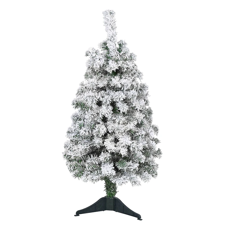 3ft. Unlit Flocked Rock Springs Spruce Artificial Christmas Tree