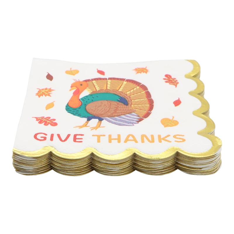 Give Thanks Beverage Napkins, 20ct. by Celebrate It™