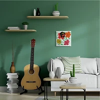 Stupell Industries Andy In Glasses Flowers Canvas Wall Art