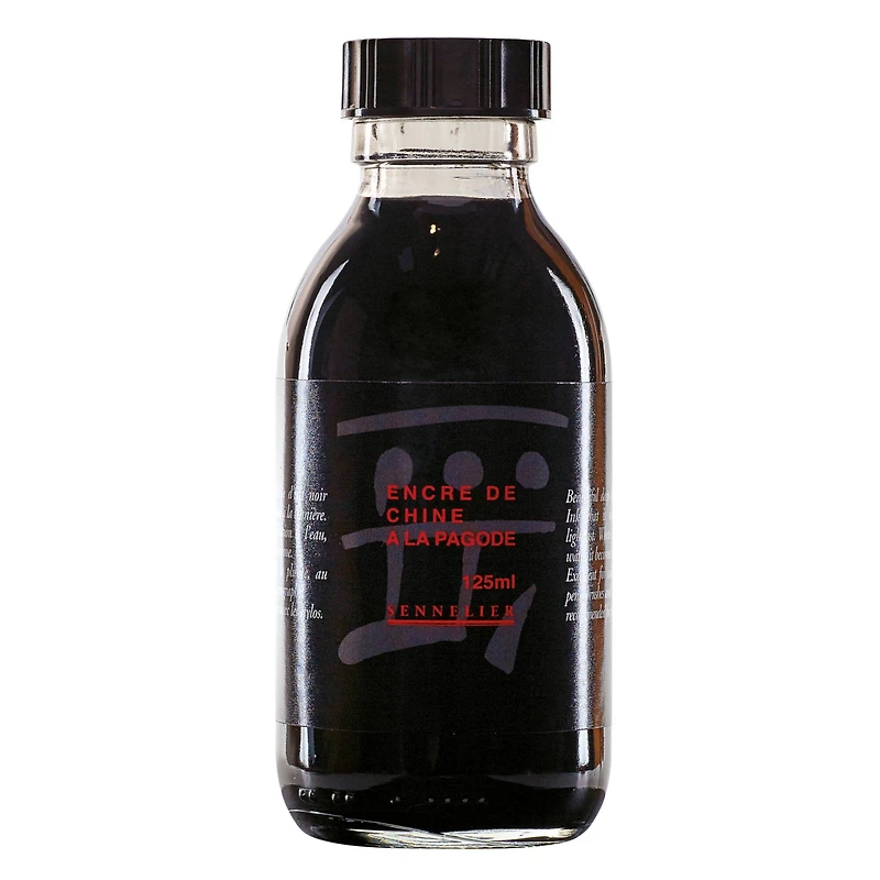 Sennelier Black China Ink, 125mL