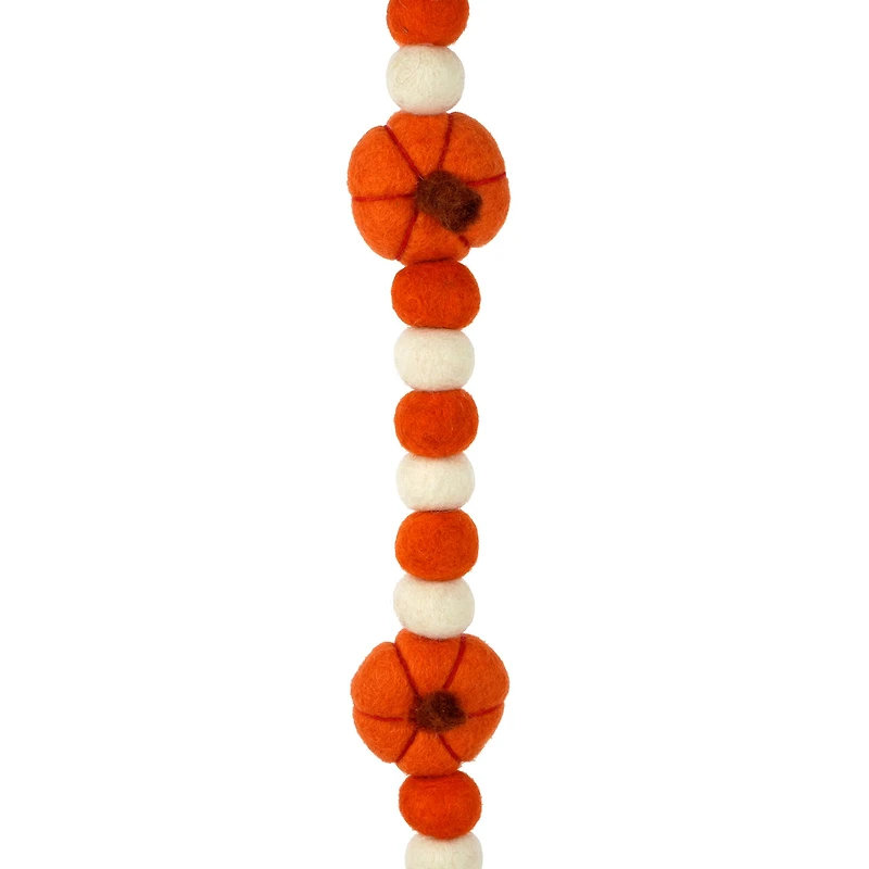 6ft. Felt Pumpkin & Pom Pom Garland by Ashland®