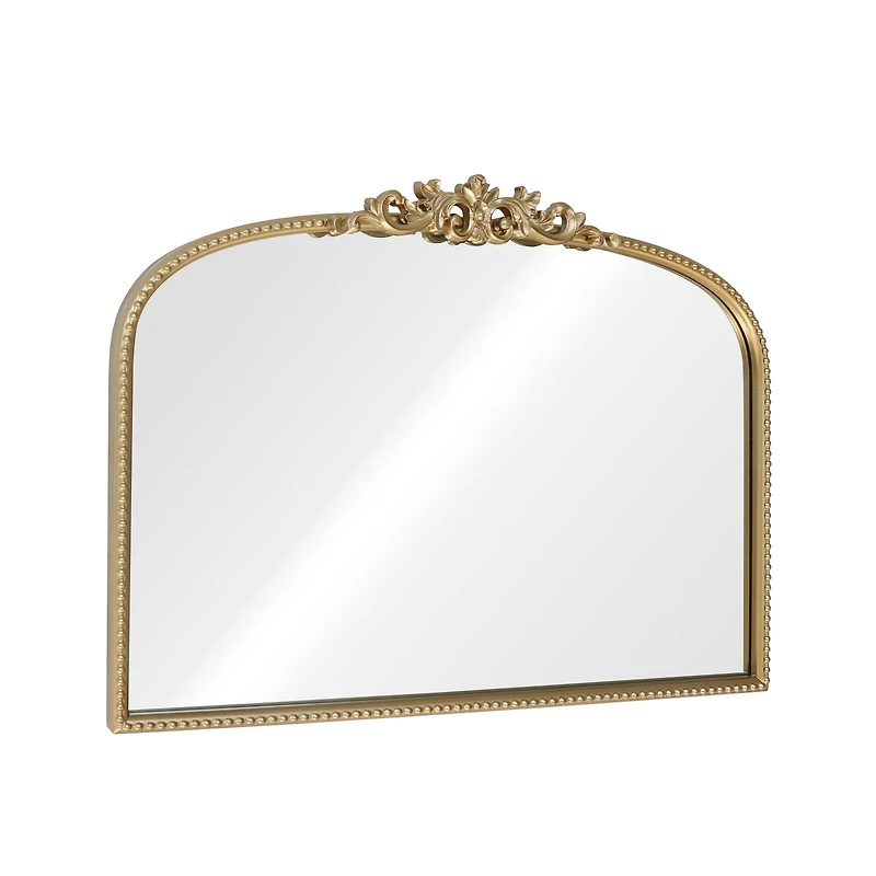 28" x 20" Ornate Wide Arch Wall Mirror in Gold Metal Frame by Ashland®