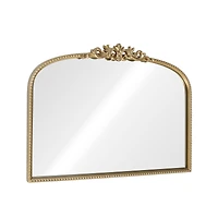 28" x 20" Ornate Wide Arch Wall Mirror in Gold Metal Frame by Ashland®