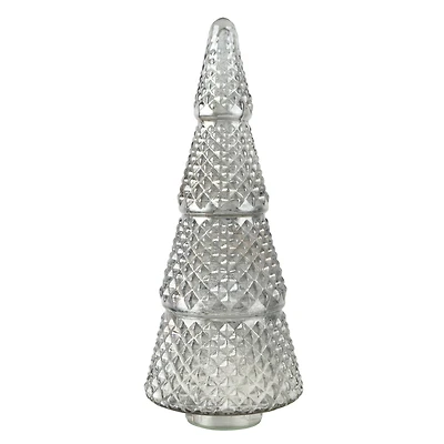 16" Silver Diamond Point Glass Tree Tabletop Décor by Ashland®