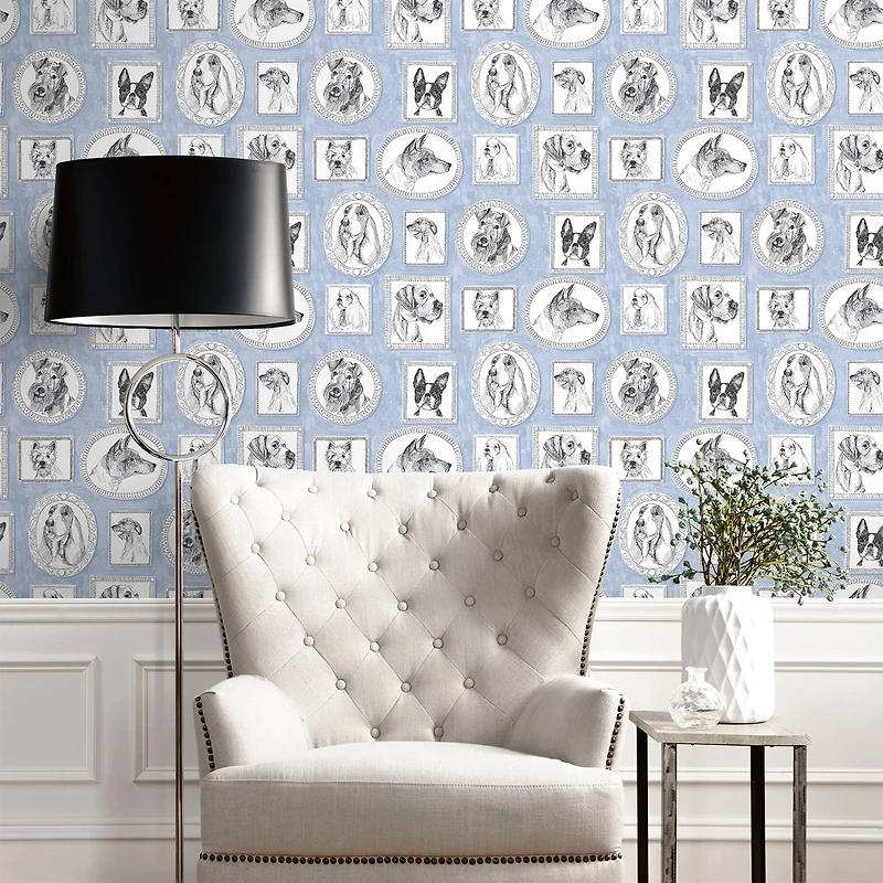 Surface Style Pup Portraits Peel & Stick Wallpaper