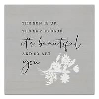 The Sun Is Up 16" x 16" Canvas Wall Art