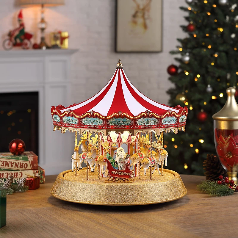 Mr. Christmas 17" Animated Sparkle Carousel