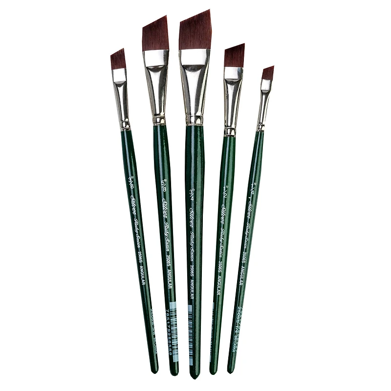 Silver Brush Limited Ruby Satin® 5 Piece Angles Brush Set