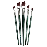 Silver Brush Limited Ruby Satin® 5 Piece Angles Brush Set