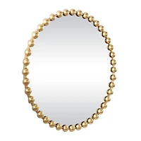 CosmoLiving by Cosmopolitan Gold Metal Orb Framed Wall Mirror 36" x 2" x 36"