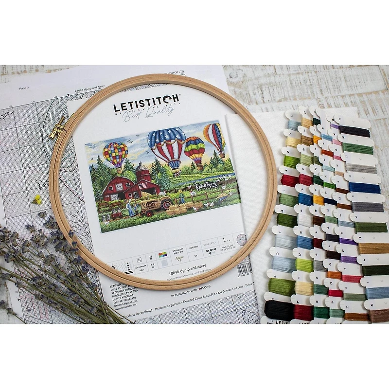 Letistitch Up Up and Away Counted Cross Stitch Kit