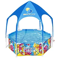 Steel Pro 6ft. UV Careful Splash-in-Shade Play Pool