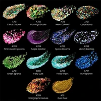 Arteza® Chunky Glitter Acrylic Craft Paint Set