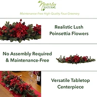 3ft. Red Poinsettia & Berry Centerpiece