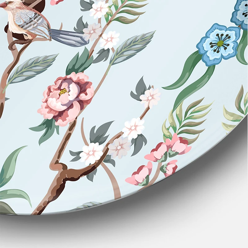 Designart - Chinoiserie With Birds and Peonies X
