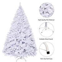Costway 9ft. Unlit White Pine Artificial Christmas Tree