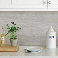 NuWallpaper Silver Tibetan Grasscloth Peel & Stick Wallpaper