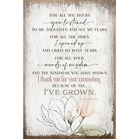 For All The Hours Inspirational Wood Plaque