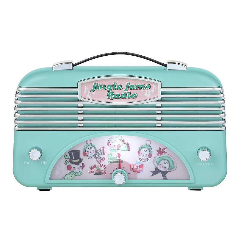 6" Teal Retro Jingle Jams Radio