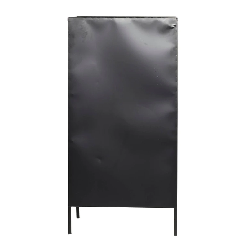 40'' Black Wood Contemporary Standing Wine Rack