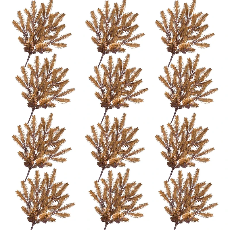Brown Pinecone Pine Spray, 12ct.