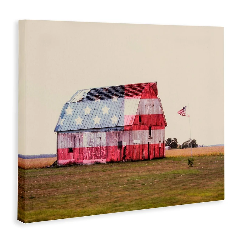 Stupell Industries Americana Farmhouse Barn Canvas Wall Art