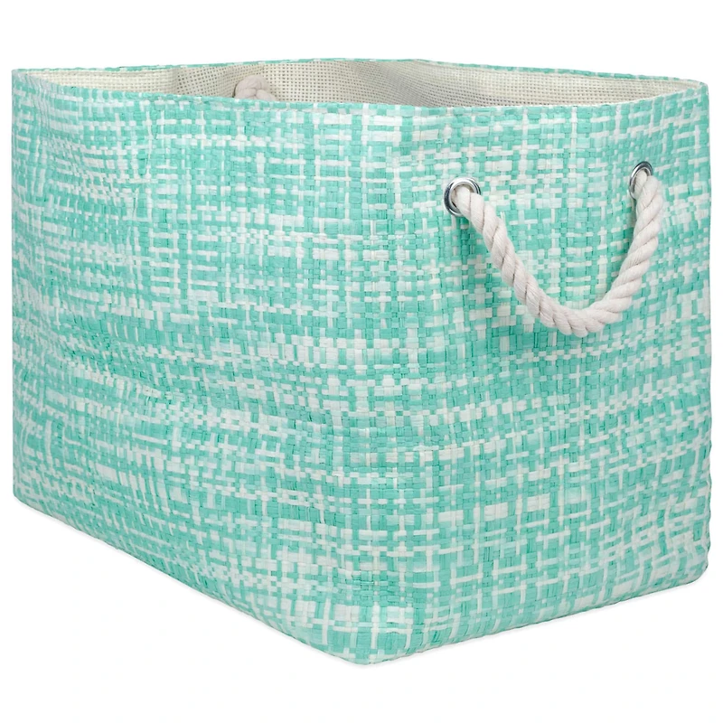 DII® Large Tweed Rectangle Woven Paper Storage Bin