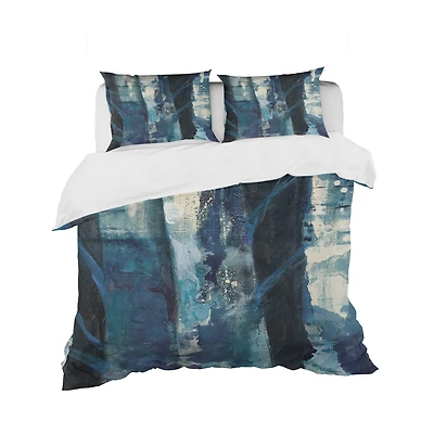 Designart 'Deep Woods I Indigo' Cottage Bedding Set