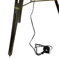 62.5" Brown Metal Industrial Floor Lamp