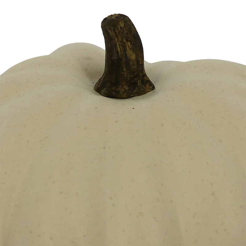 9" Cream Decorative Pumpkin by Ashland®