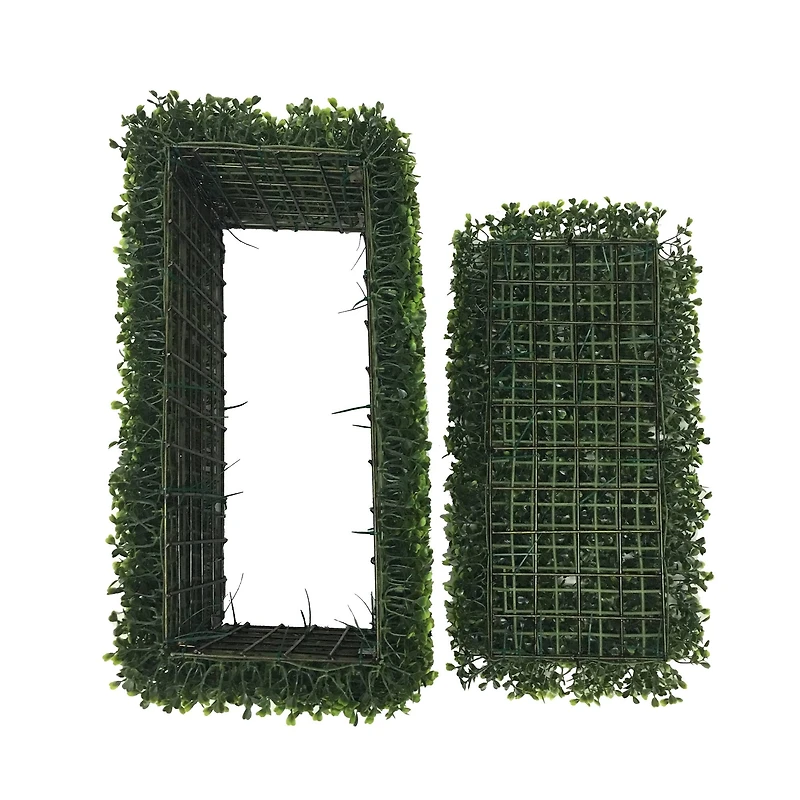 24" Artificial Green Boxwood Hedge
