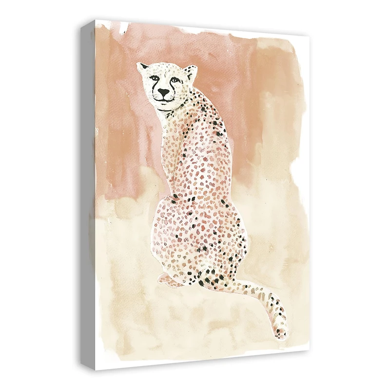 Brown Cheetah Canvas Wall Art