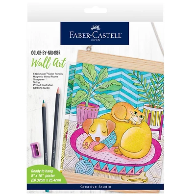 Faber-Castell® Pet Parents Color By Number Wall Art Kit