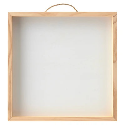 12" x 12" Whitewashed Framed Wood Sign by Make Market®