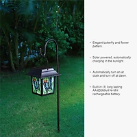Glitzhome® 30" Solar Powered LED Pathway Light Garden Stake